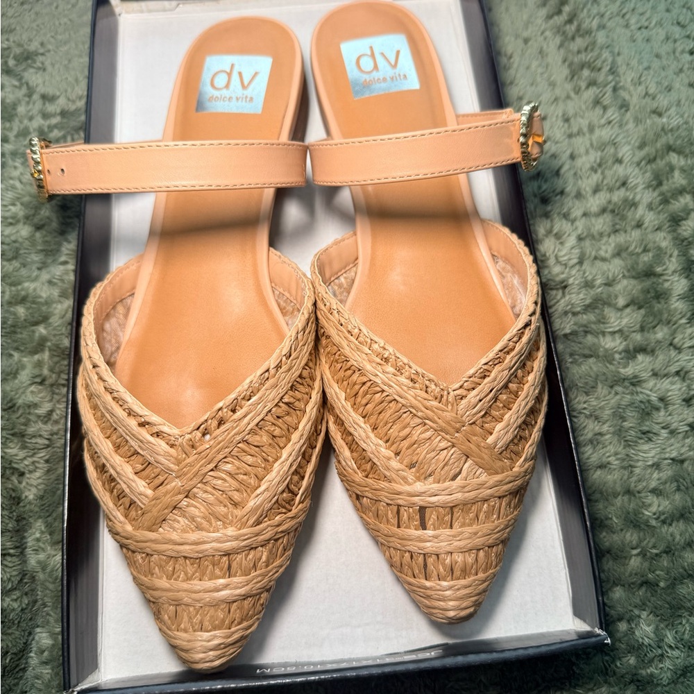 Dolce Vita Tan Woven Women’s Sandal